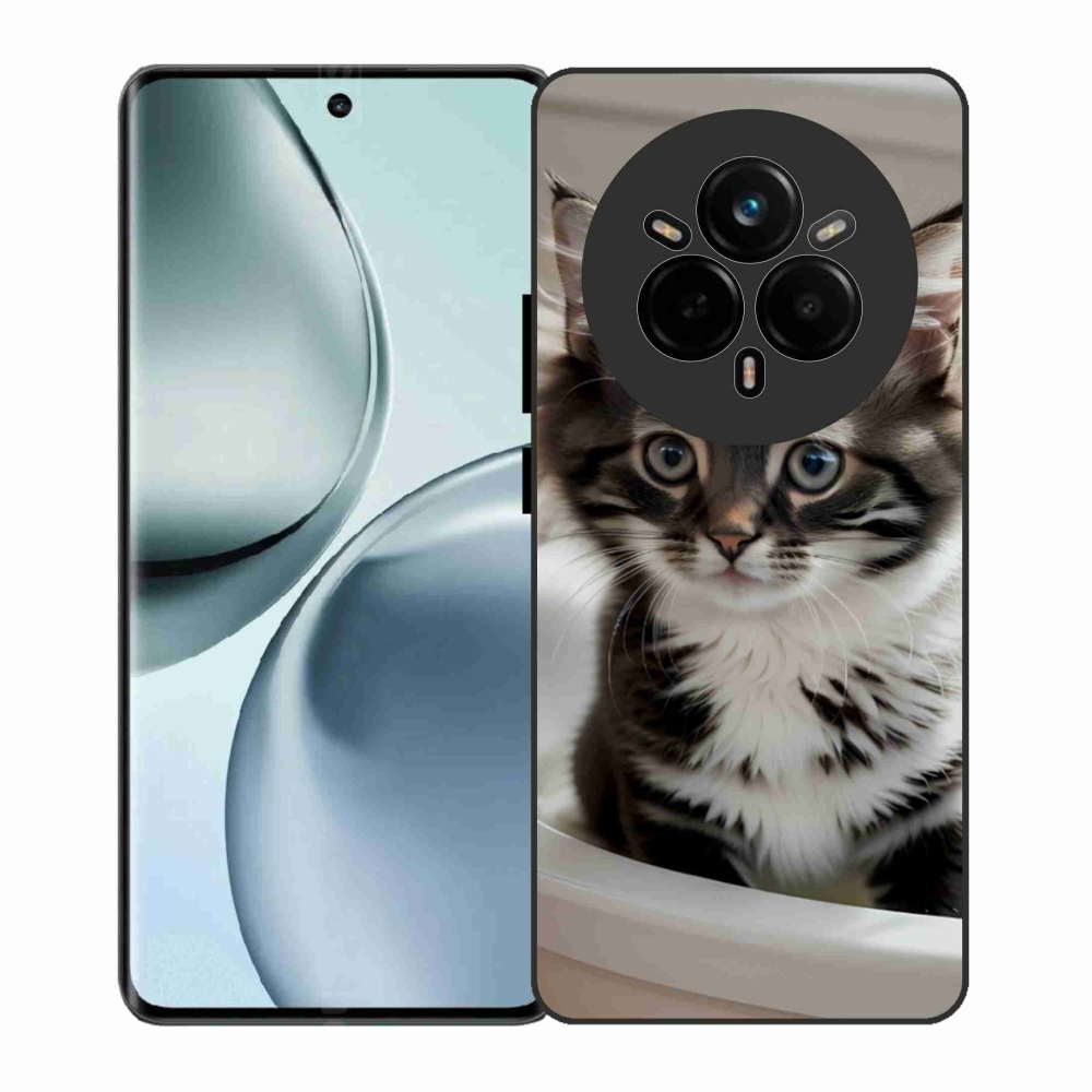 Gél borítás mmCase a Realme 14 Pro 5G számára - kíváncsi cica