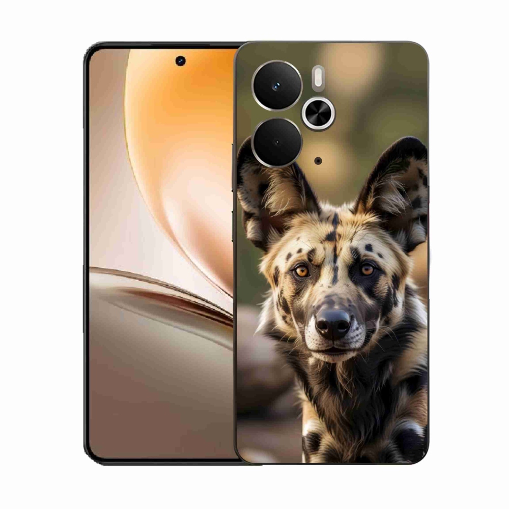 Gél borítás mmCase a Realme 14T 5G/14 5G készülékhez - Afrikai vadkutya