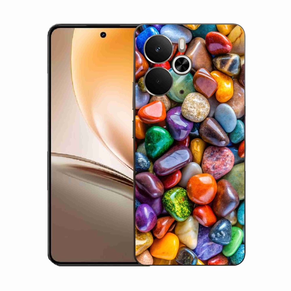 Gél borítás mmCase a Realme 14T 5G/14 5G készülékhez - színes strasszkövek