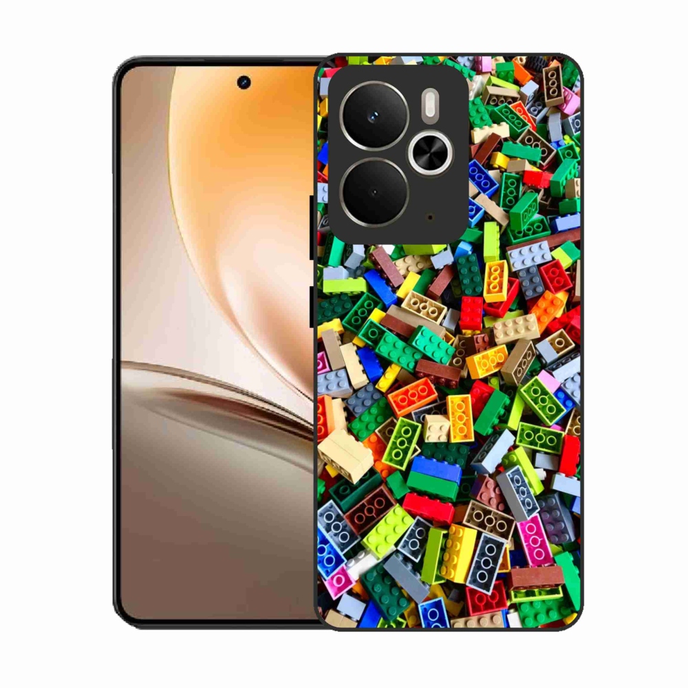 Zselés borítás mmCase a Realme 14T 5G/14 5G modellhez - színes építőelemek