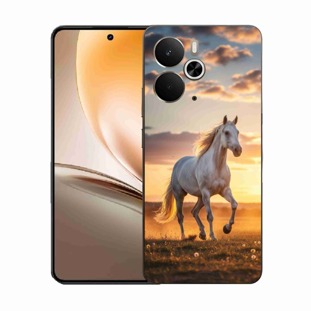 Gél borítás mmCase a Realme 14T 5G/14 5G - futó fehér ló 2
