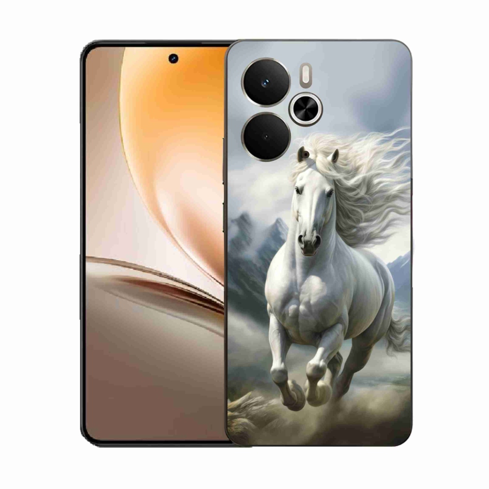 Gél borítás mmCase a Realme 14T 5G/14 5G - futó fehér ló 3