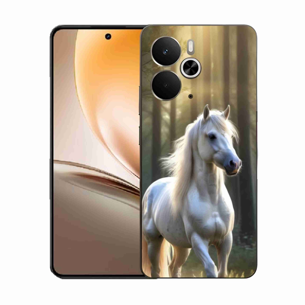 Zselés borítás mmCase a Realme 14T 5G/14 5G - fehér ló 3