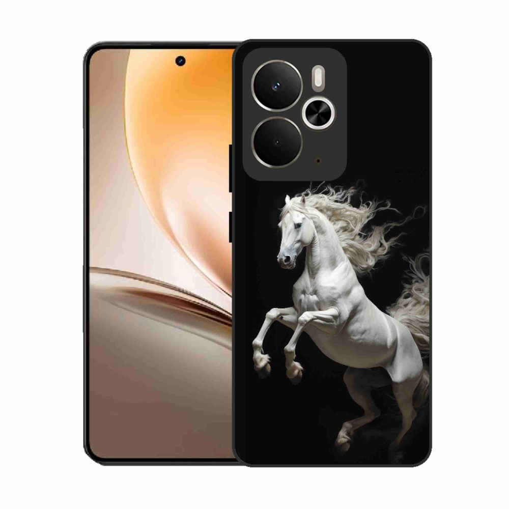 Zselés borítás mmCase a Realme 14T 5G/14 5G - fehér ló 4