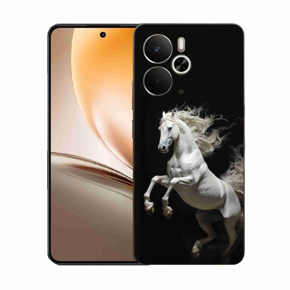 Zselés borítás mmCase a Realme 14T 5G/14 5G - fehér ló 4