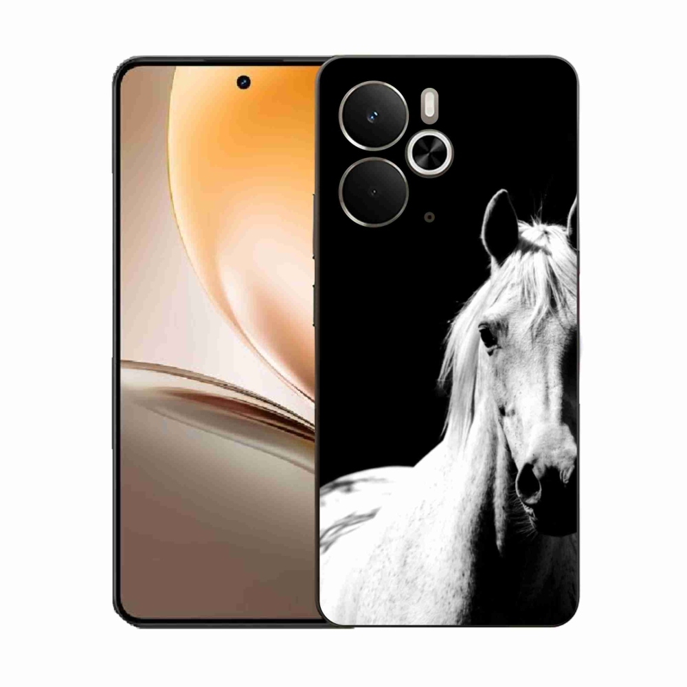 Zselés borítás mmCase a Realme 14T 5G/14 5G - fehér ló 5