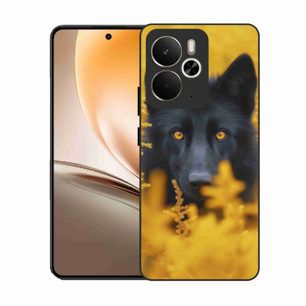 Gél védőburkolat mmCase a Realme 14T 5G/14 5G - fekete farkas 2