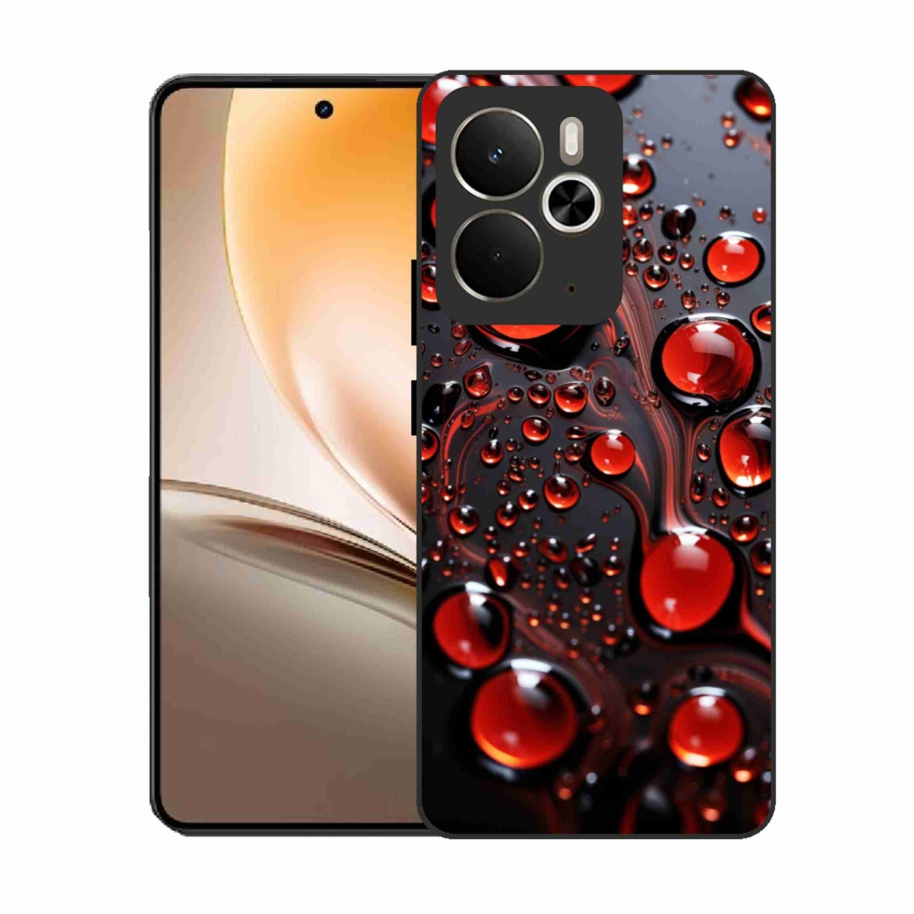 Zselés borítás mmCase a Realme 14T 5G/14 5G készülékhez - piros csepp 2