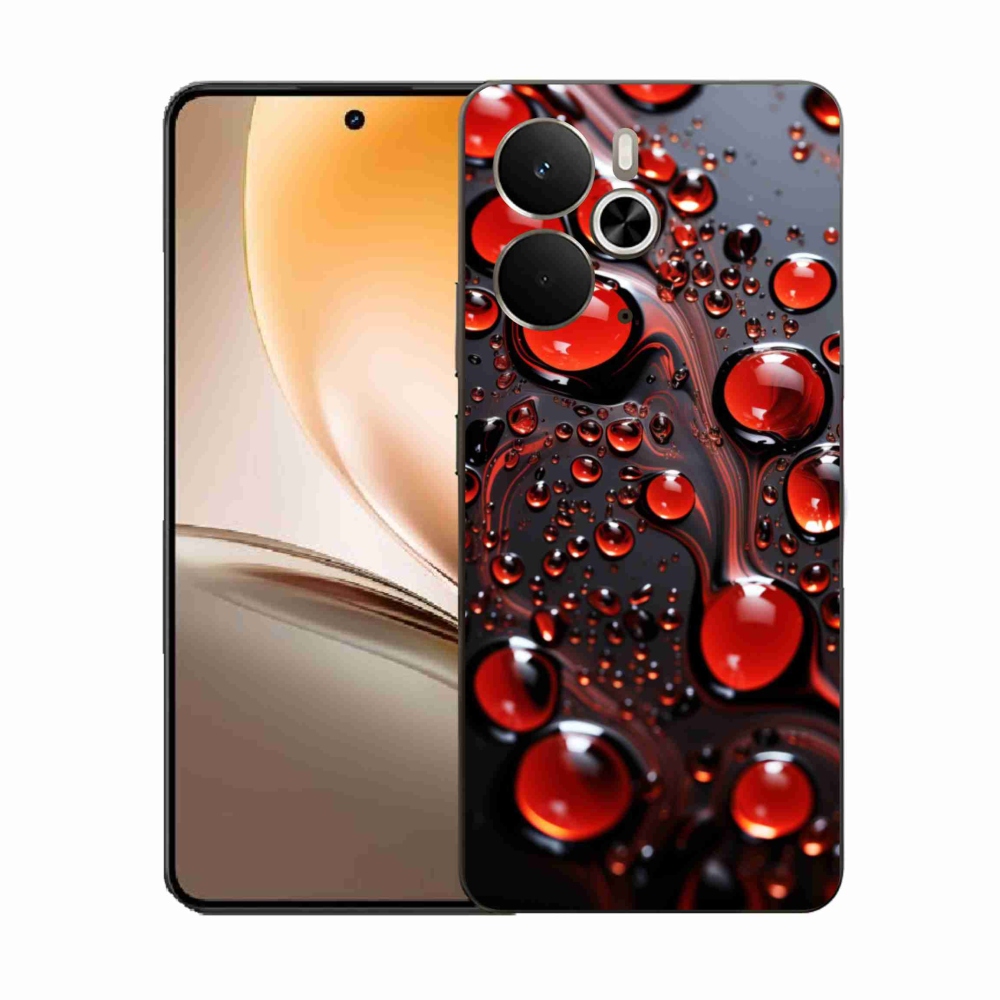 Zselés borítás mmCase a Realme 14T 5G/14 5G készülékhez - piros csepp 2