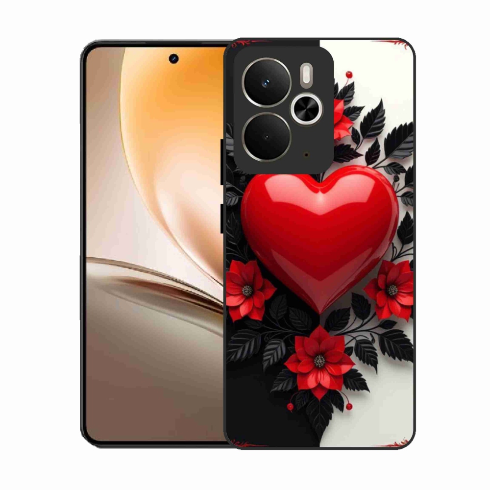 Gél borítás mmCase a Realme 14T 5G/14 5G készülékhez - piros szív