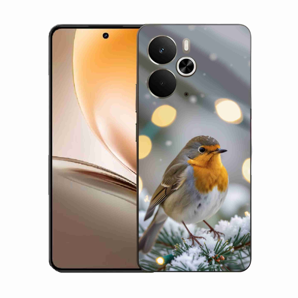 Gélburkolat mmCase a Realme 14T 5G/14 5G számára - télen pirulva