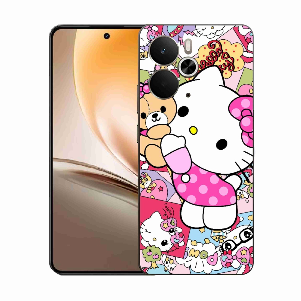 Gél borítás mmCase a Realme 14T 5G/14 5G számára - aranyos cica