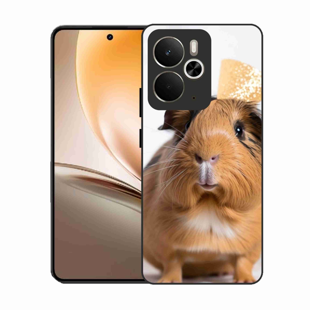 Zselés borítás mmCase a Realme 14T 5G/14 5G készülékhez - barna tengerimalac