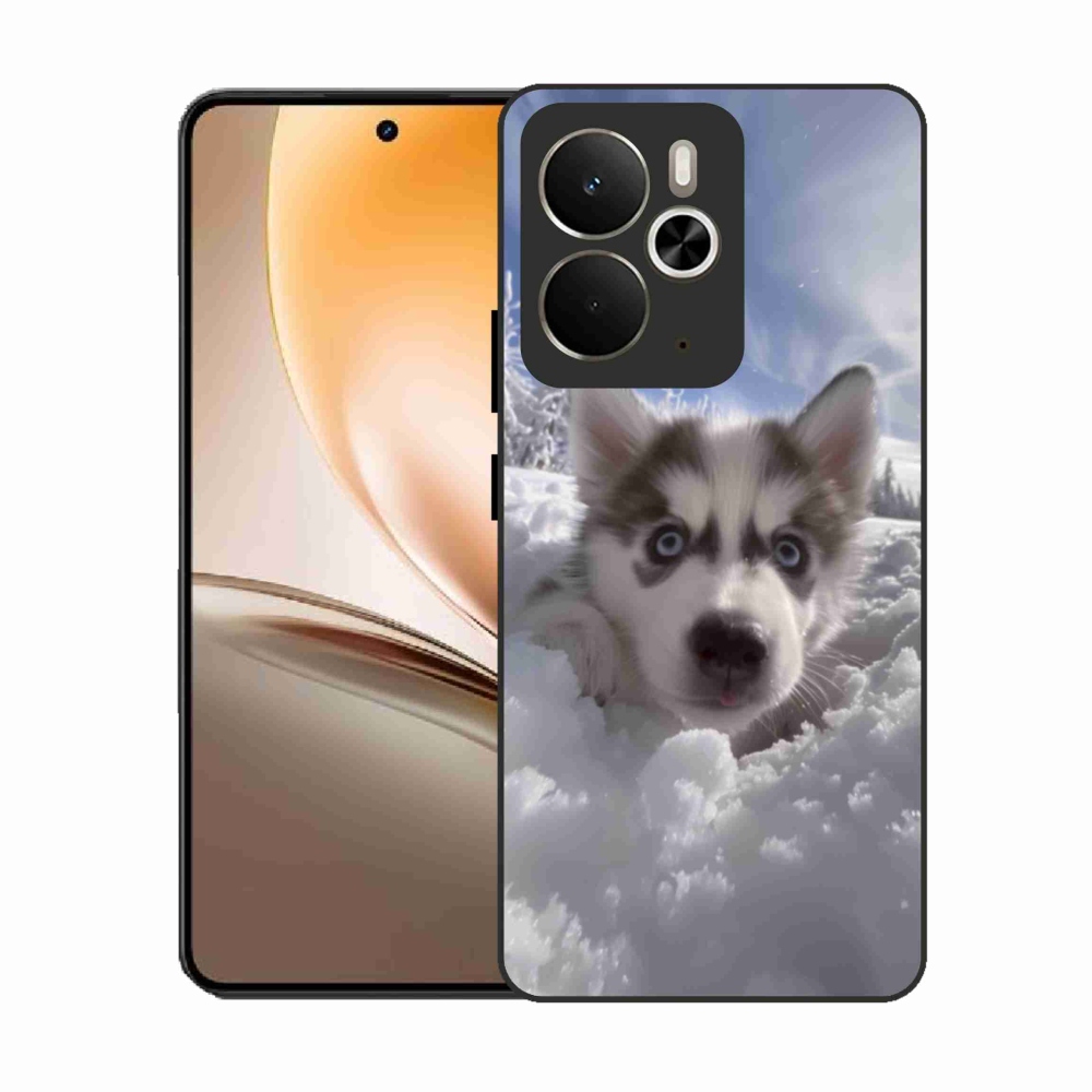 Gél borítás mmCase a Realme 14T 5G/14 5G - husky a hóban