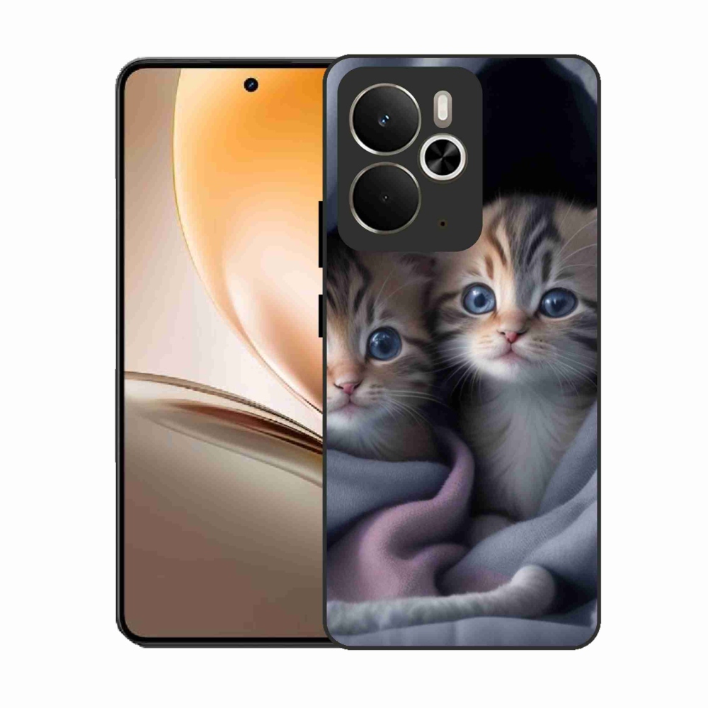 Zselés borítás mmCase a Realme 14T 5G/14 5G - cat duo 2 számára