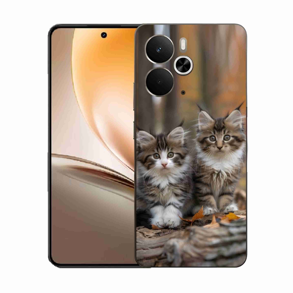 Zselés borítás mmCase a Realme 14T 5G/14 5G - cat duo 3 számára