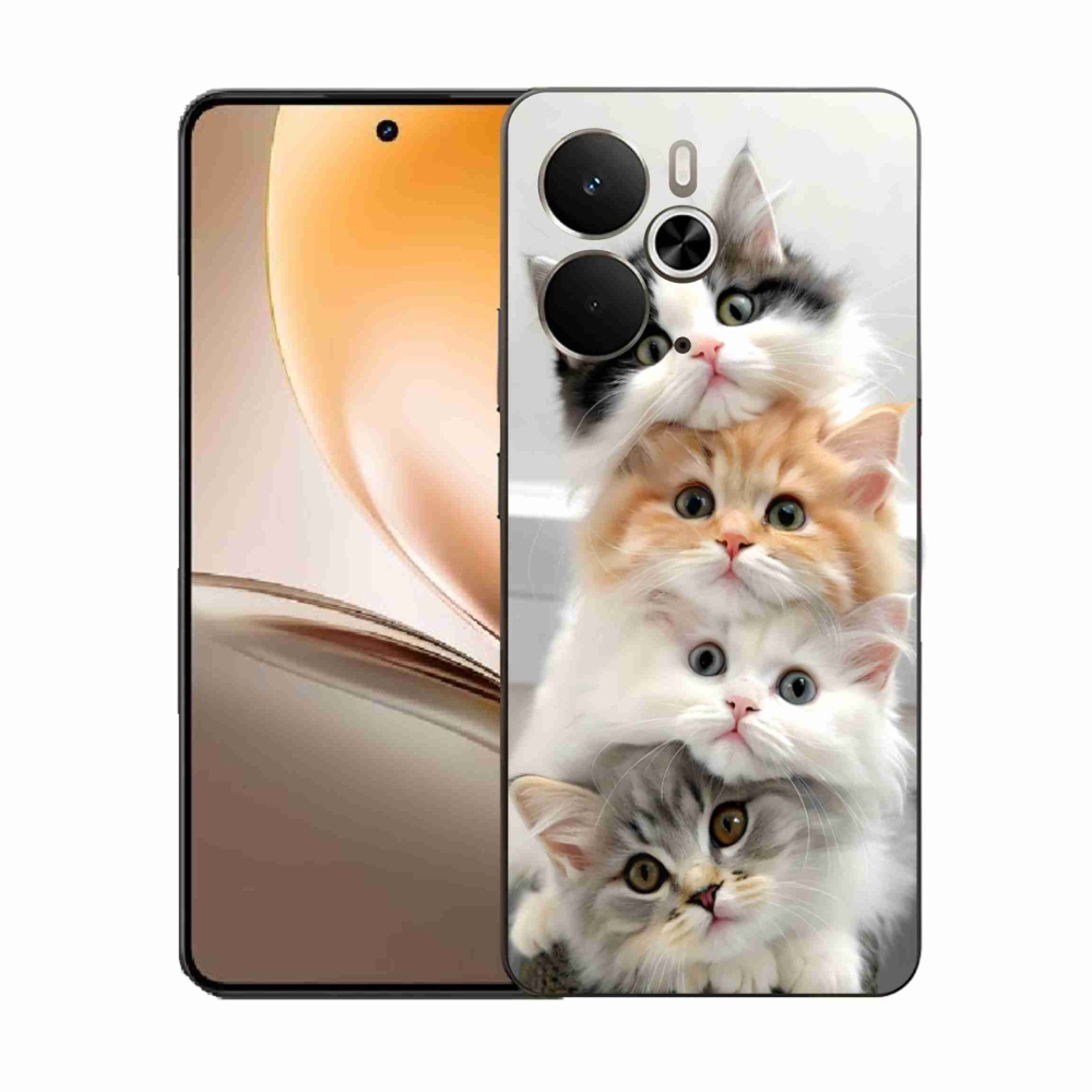 Zselés borítás mmCase a Realme 14T 5G/14 5G készülékhez - macskacsomagolás