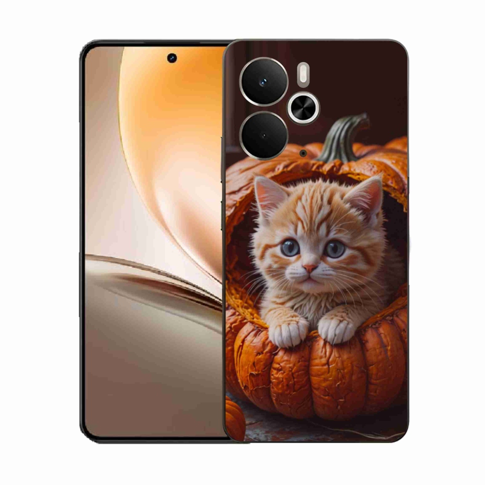 Gél borítás mmCase a Realme 14T 5G/14 5G készülékhez - cica és tök 2