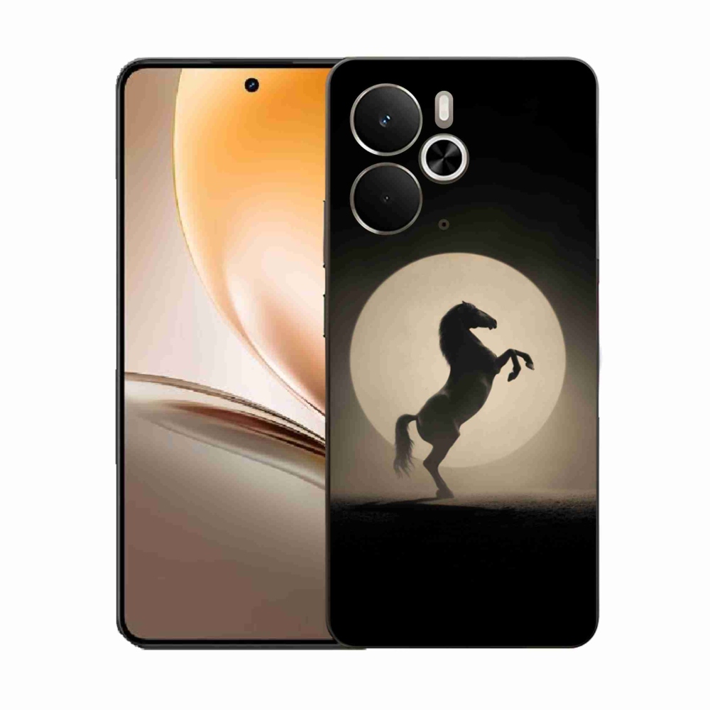 Gél borítás mmCase a Realme 14T 5G/14 5G számára - ló sziluettben