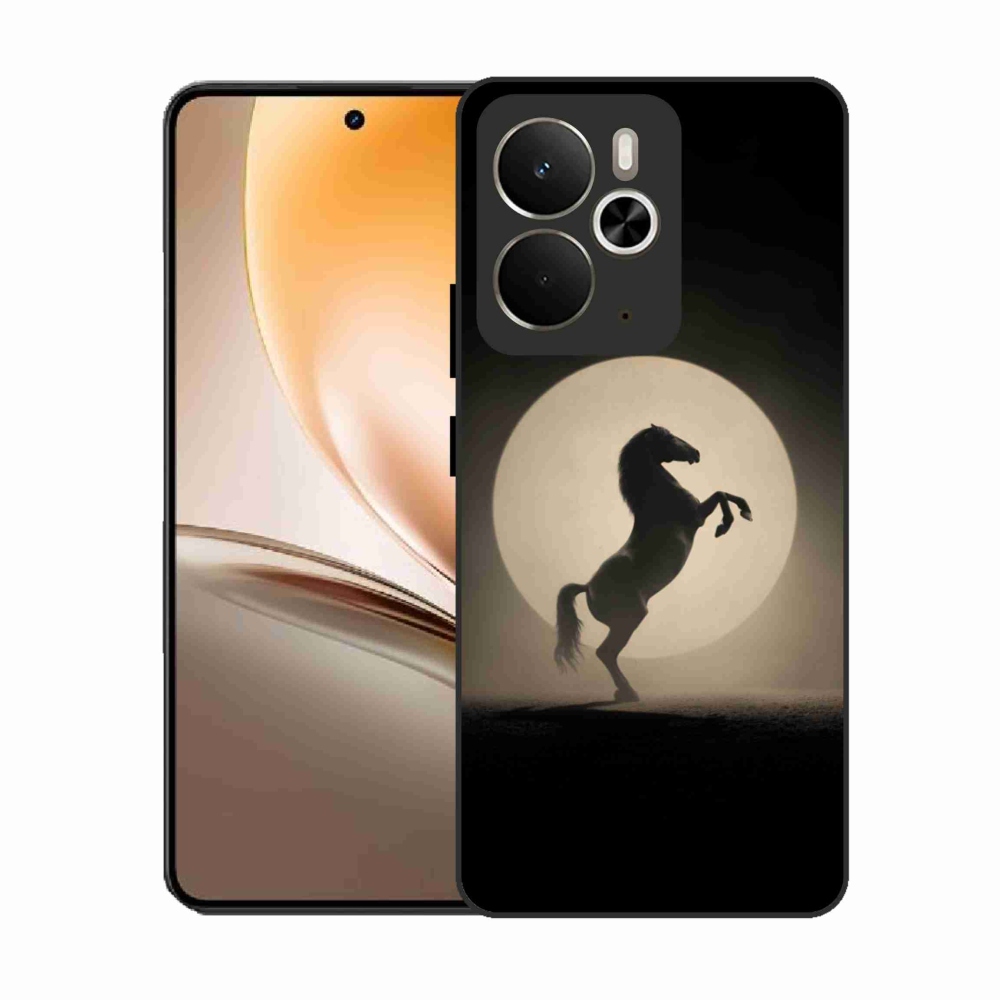 Gél borítás mmCase a Realme 14T 5G/14 5G számára - ló sziluettben