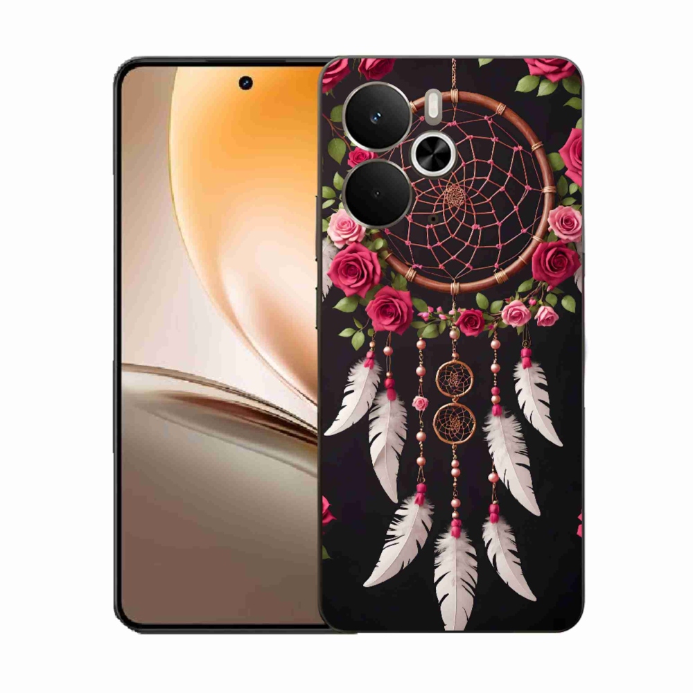 Gél borítás mmCase a Realme 14T 5G/14 5G számára - álomfogó rózsákkal