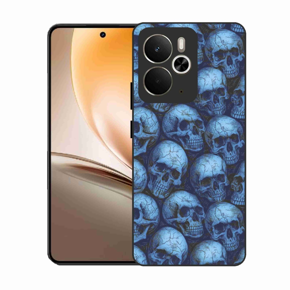 Zselés borítás mmCase a Realme 14T 5G/14 5G - koponyák számára