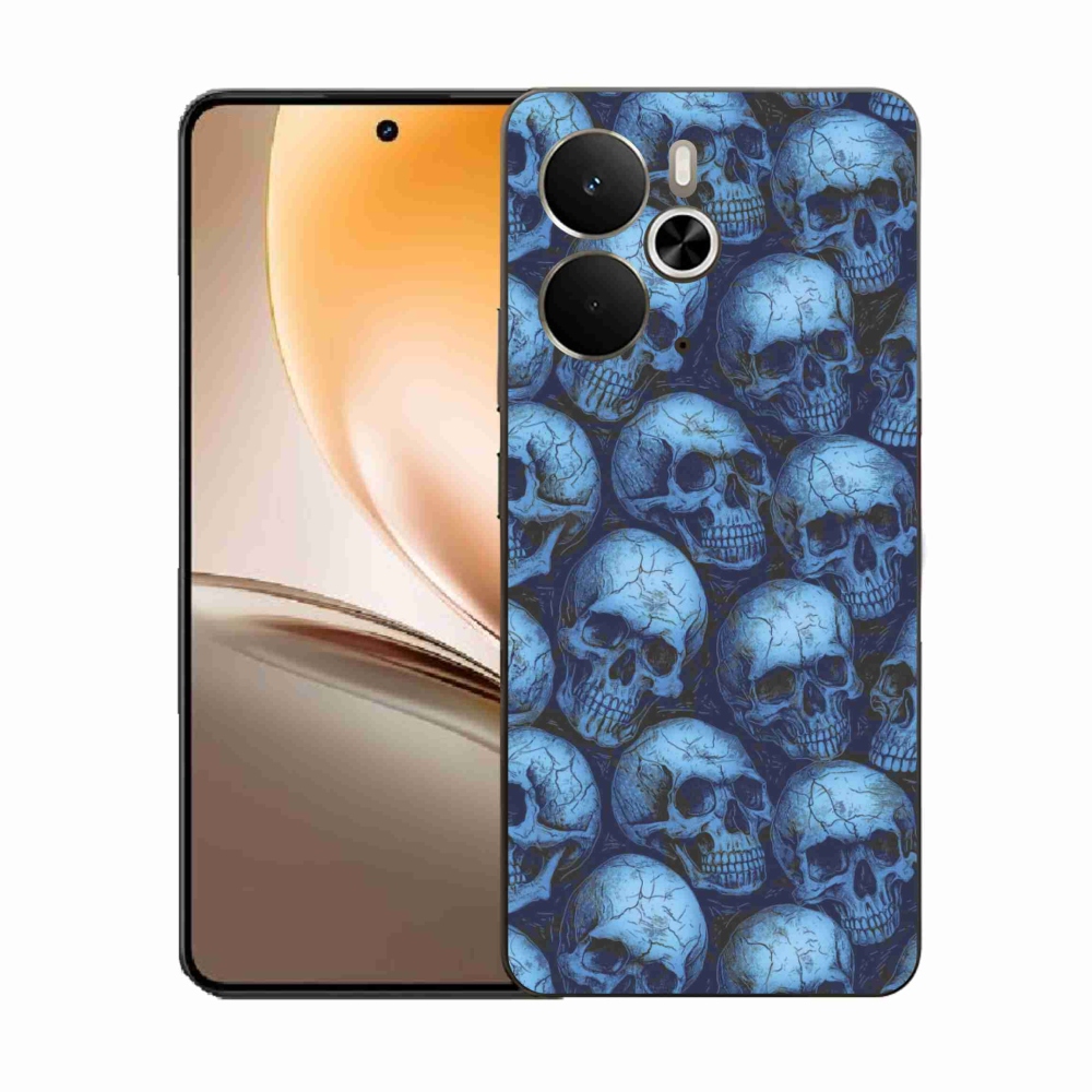 Zselés borítás mmCase a Realme 14T 5G/14 5G - koponyák számára