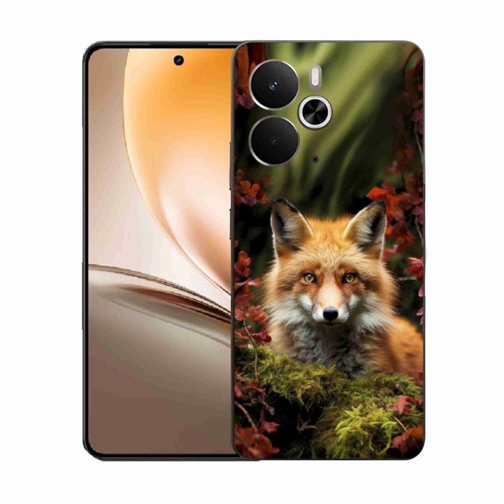 Zselés borítás mmCase a Realme 14T 5G/14 5G - róka az erdőben