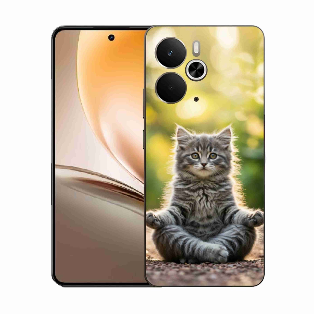 Gél borítás mmCase a Realme 14T 5G/14 5G készülékhez - meditáló cica