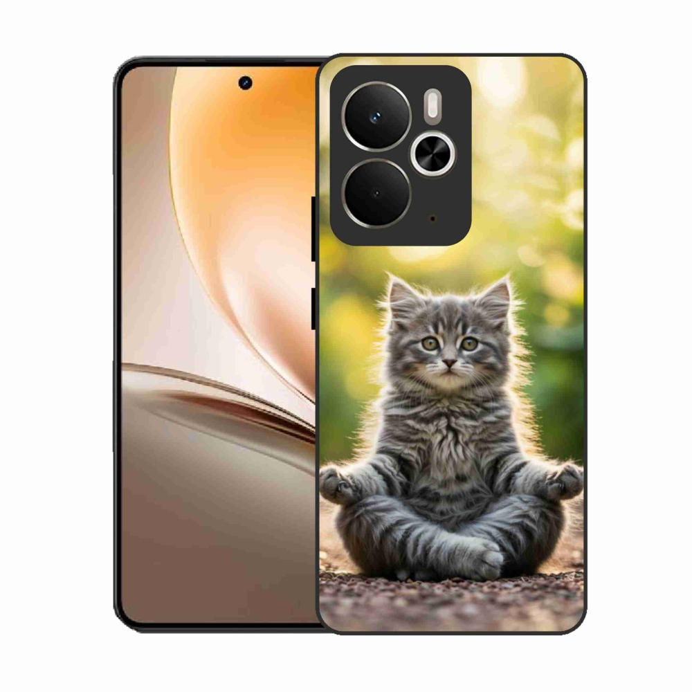 Gél borítás mmCase a Realme 14T 5G/14 5G készülékhez - meditáló cica