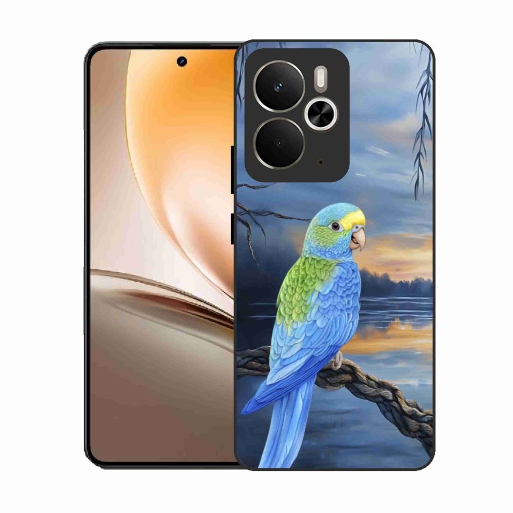 Zselés borítás mmCase a Realme 14T 5G/14 5G készülékhez - kék papagáj