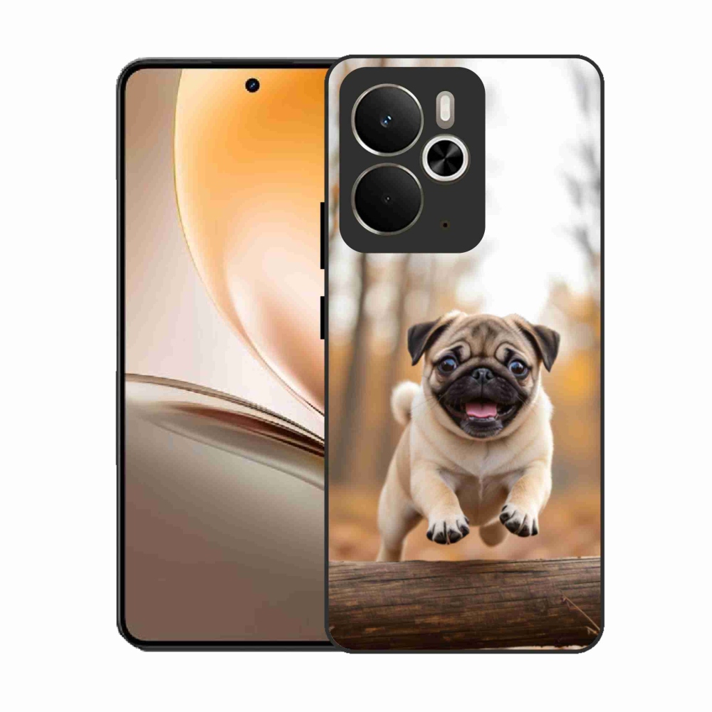 Zselés borítás mmCase a Realme 14T 5G/14 5G - mopsz 2 számára