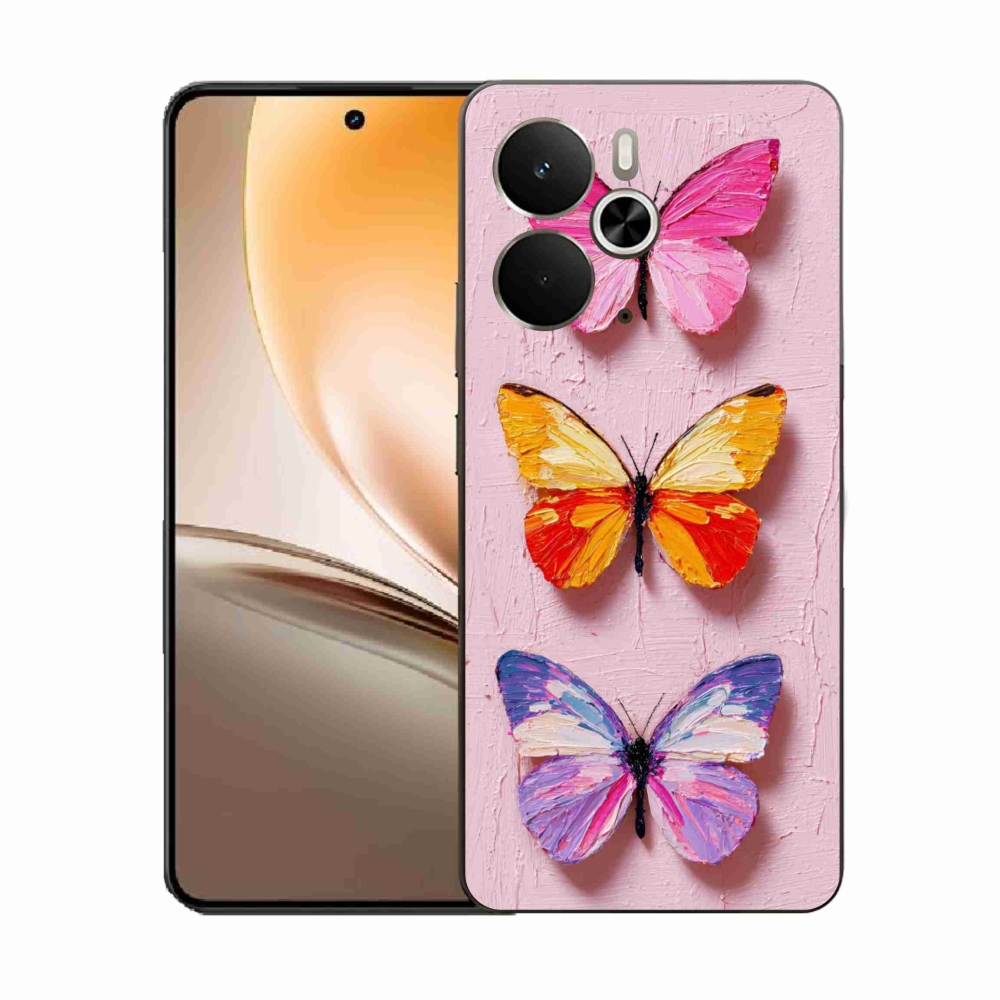 Gél borítás mmCase a Realme 14T 5G/14 5G - pillangó szentháromsághoz