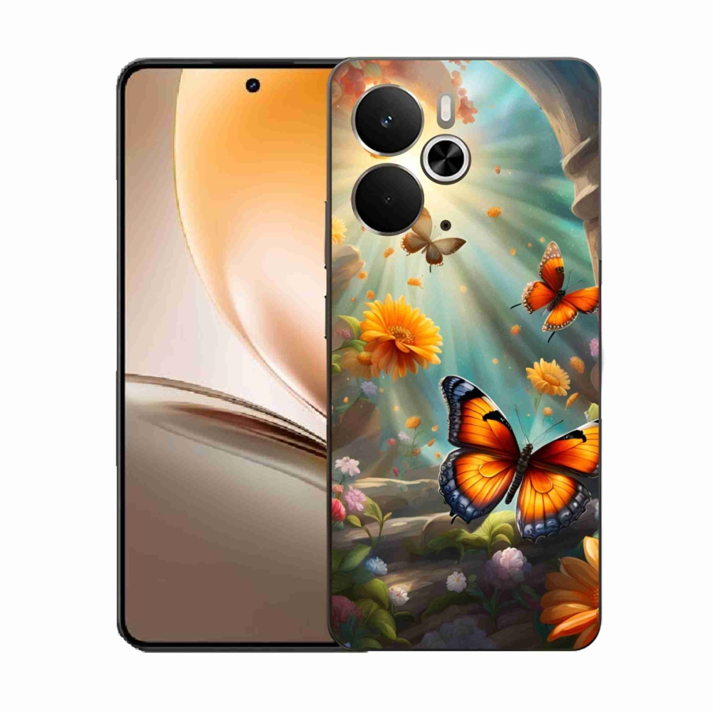 Zselés borítás mmCase a Realme 14T 5G/14 5G - pillangókert 2