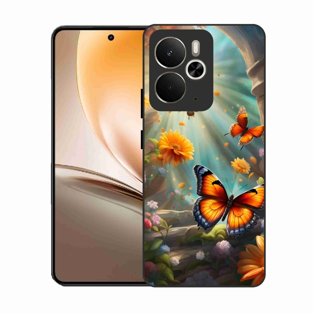 Zselés borítás mmCase a Realme 14T 5G/14 5G - pillangókert 2