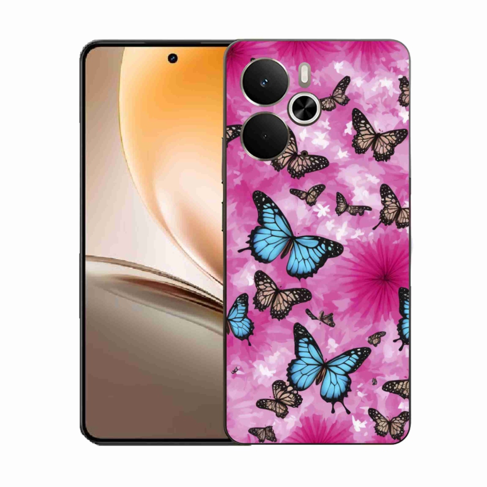 Gél borítás mmCase a Realme 14T 5G/14 5G készülékhez - pillangókert