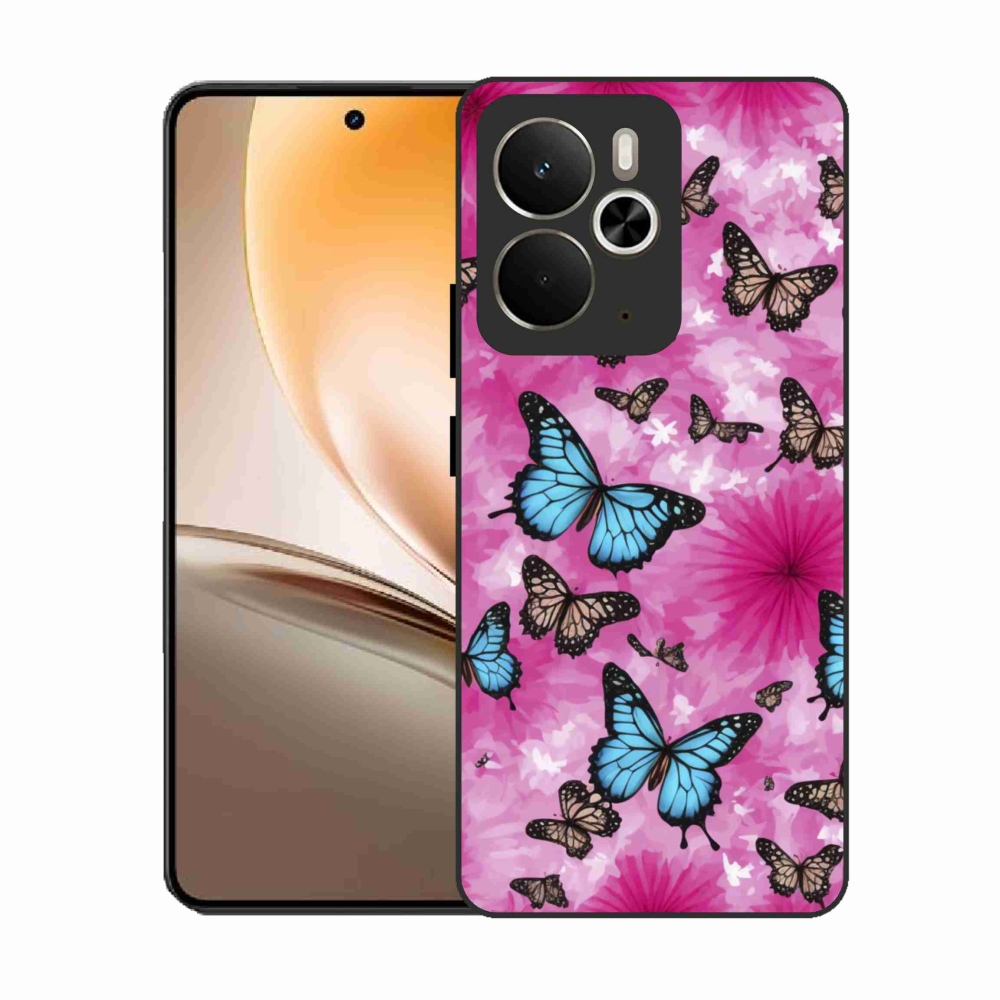 Gél borítás mmCase a Realme 14T 5G/14 5G készülékhez - pillangókert