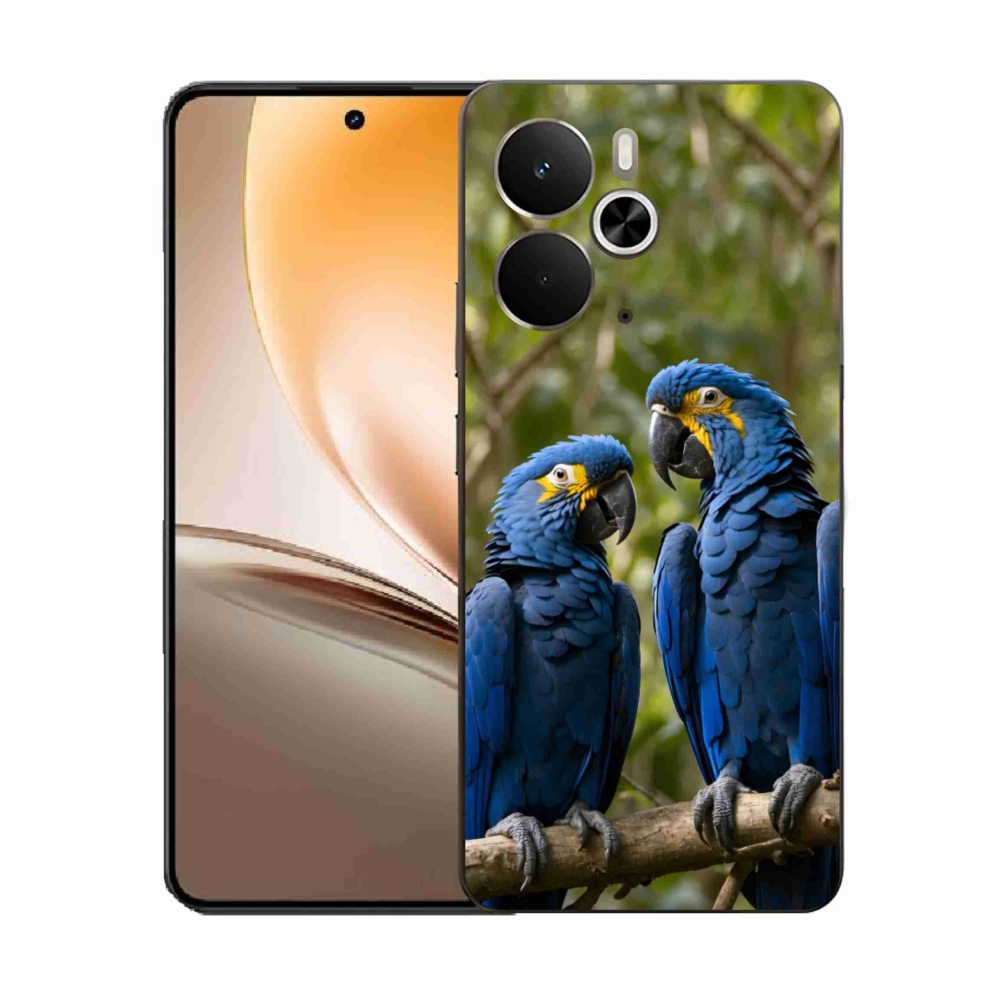 Zselés borítás mmCase a Realme 14T 5G/14 5G - papagáj duó számára