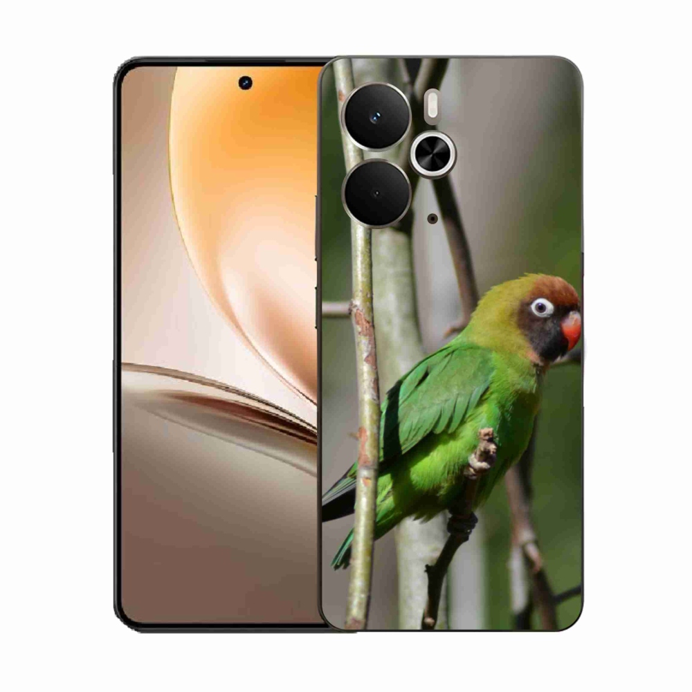 Gél borítás mmCase a Realme 14T 5G/14 5G készülékhez - papagáj agapornis