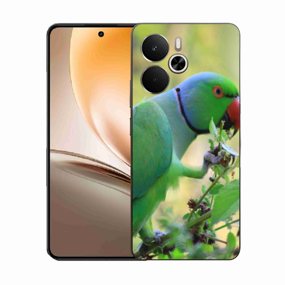 Zselés borítás mmCase a Realme 14T 5G/14 5G készülékhez - papagáj alexandr
