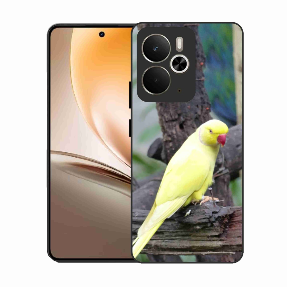 Zselés borítás mmCase a Realme 14T 5G/14 5G készülékhez - papagáj alexander sárga