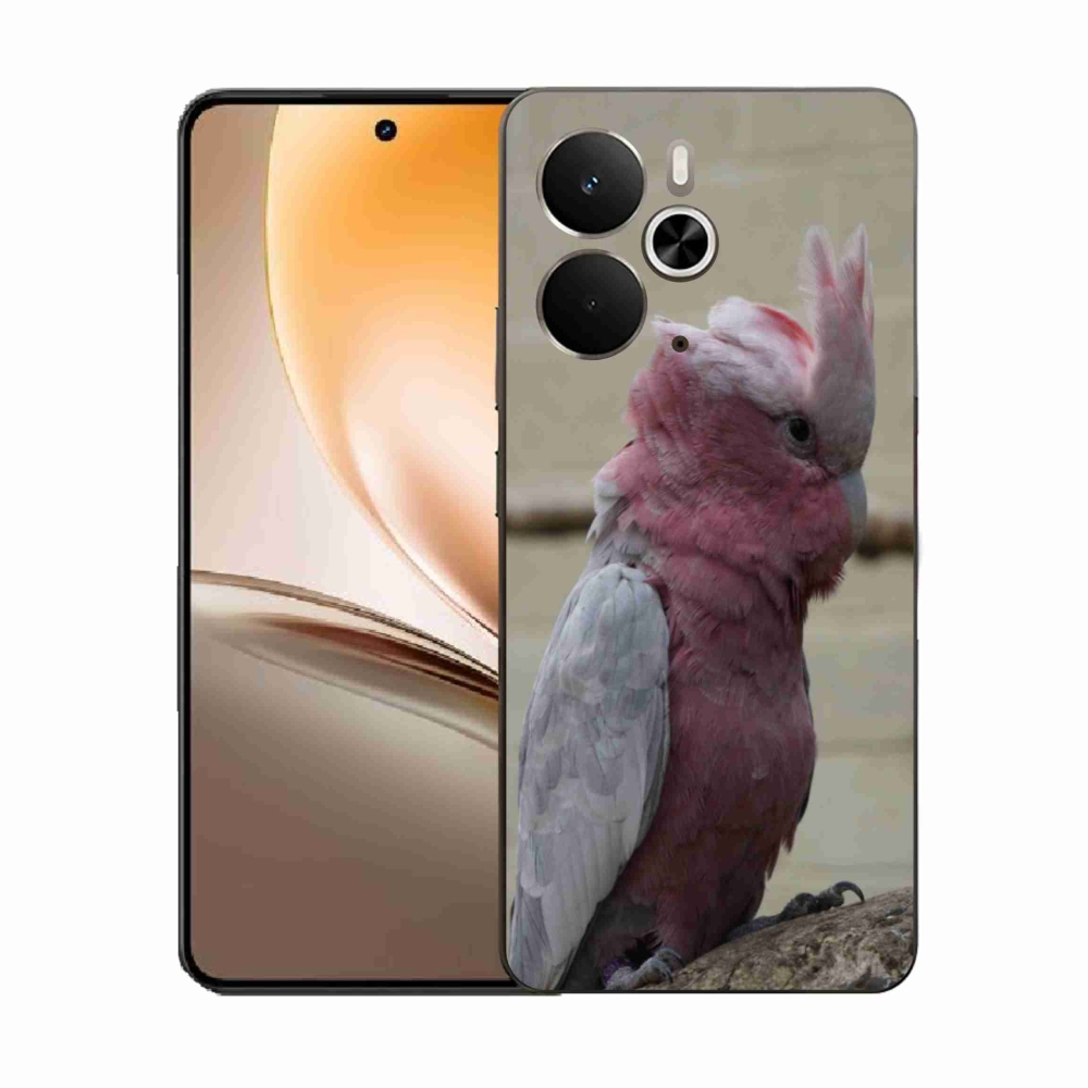 Zselés borítás mmCase a Realme 14T 5G/14 5G készülékhez - papagáj kakadu rózsaszínű