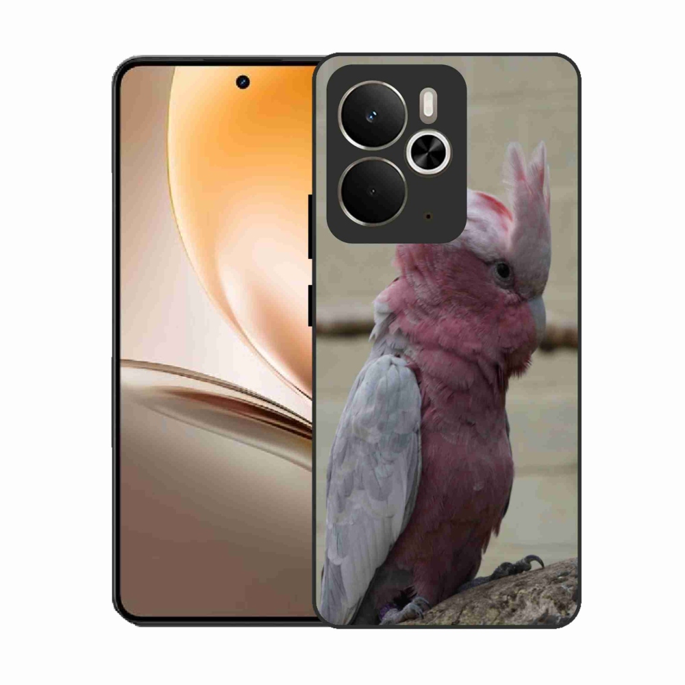 Zselés borítás mmCase a Realme 14T 5G/14 5G készülékhez - papagáj kakadu rózsaszínű