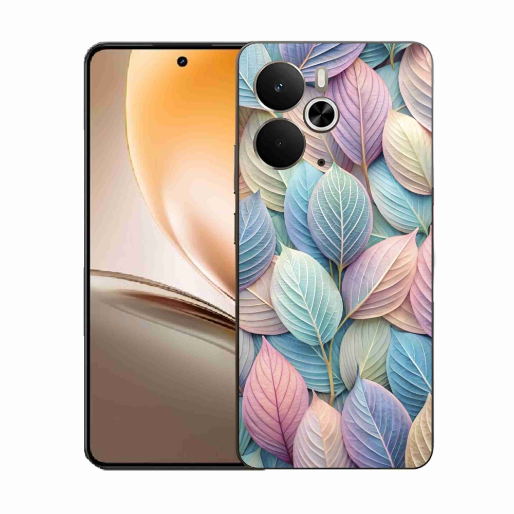 Zselés borítás mmCase a Realme 14T 5G/14 5G készülékhez - pasztell levelek