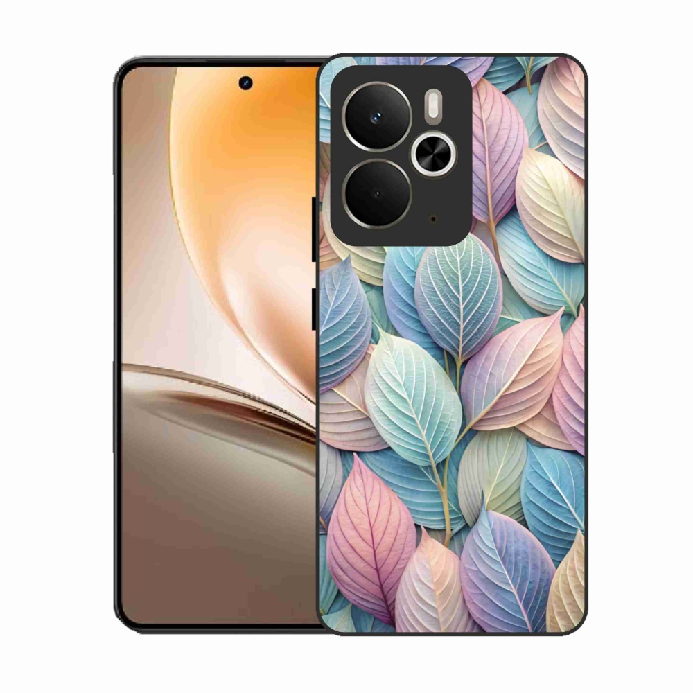 Zselés borítás mmCase a Realme 14T 5G/14 5G készülékhez - pasztell levelek