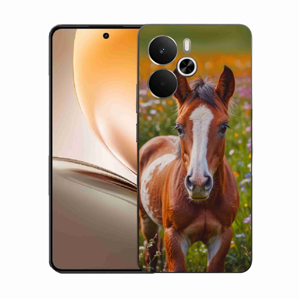 Gél borítás mmCase a Realme 14T 5G/14 5G - aranyos csikóhoz
