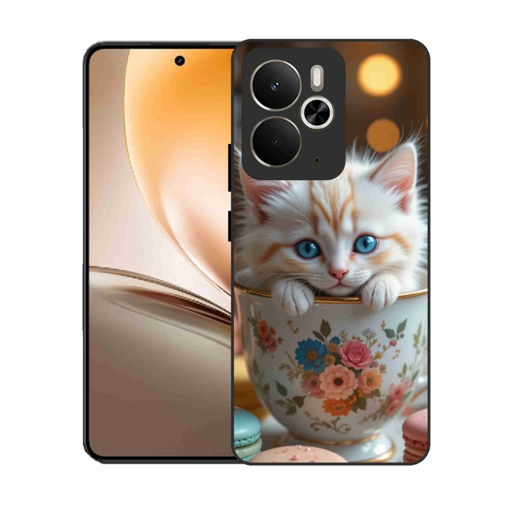 Gélburkolat mmCase a Realme 14T 5G/14 5G - aranyos cica 6