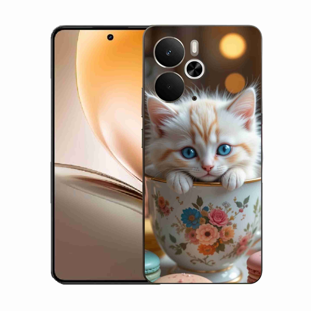 Gélburkolat mmCase a Realme 14T 5G/14 5G - aranyos cica 6
