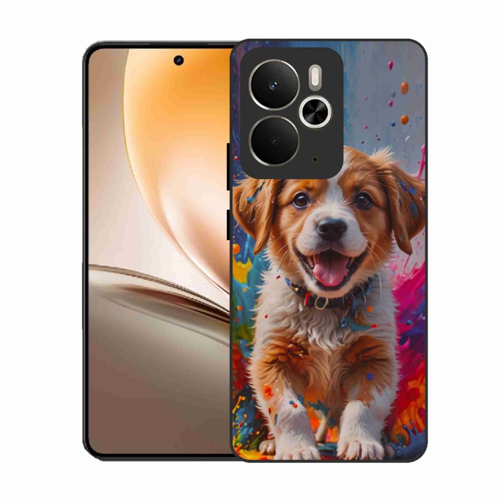 Gél borítás mmCase a Realme 14T 5G/14 5G - aranyos kiskutya 3