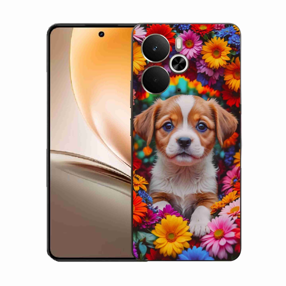 Gél borítás mmCase a Realme 14T 5G/14 5G számára - aranyos kiskutya